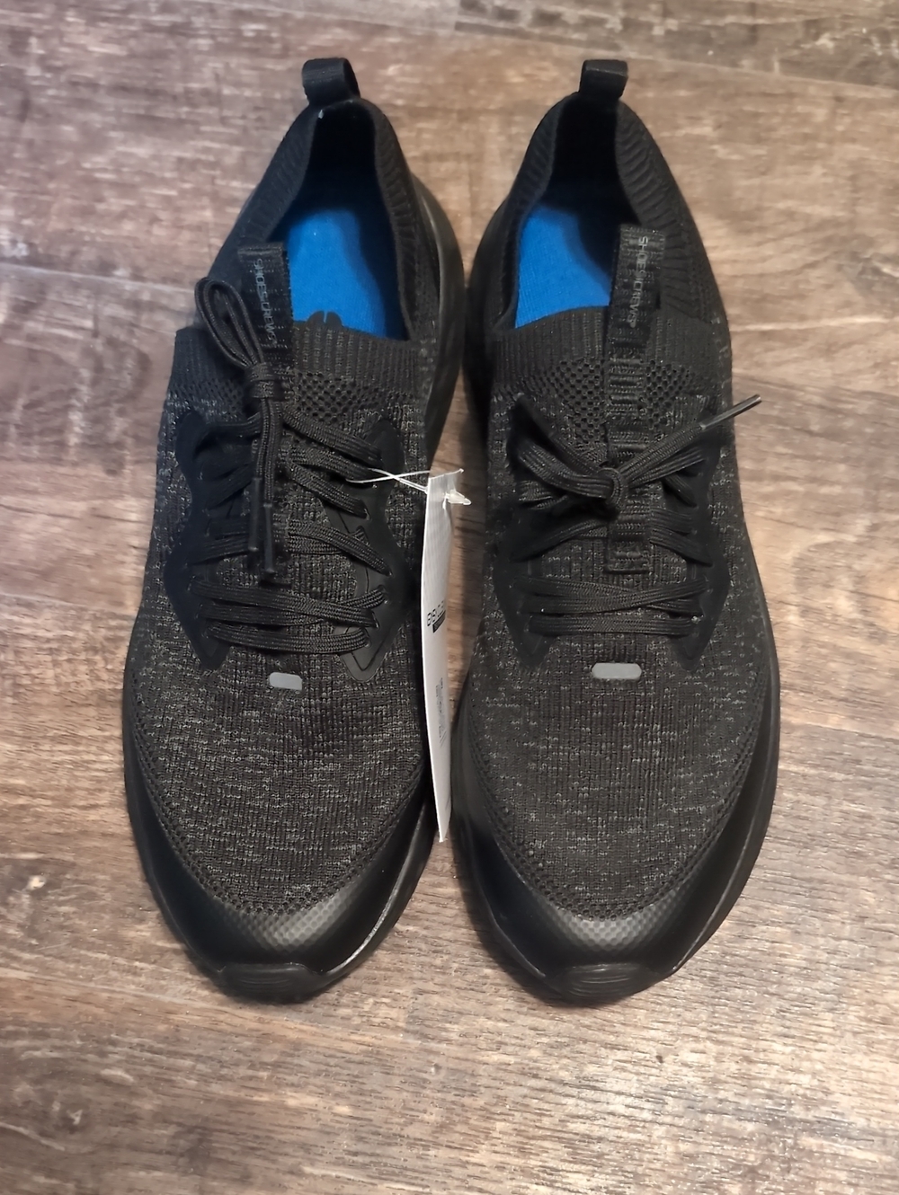 Shoes For Crews Sz 10 22147 Black Knit Lace-Up Sneakers - Comfort Women's Nwt